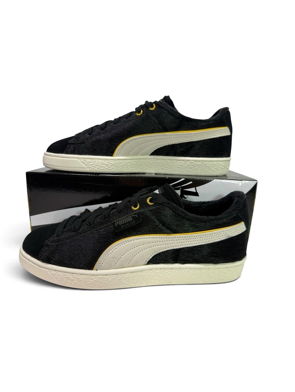 PUMA Suede Felix The Cat  Sneaker Black Shoes 398798 01 RARE Men's 6.5 (8 Women)